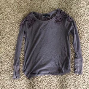 american eagle purple blouse/ sweater